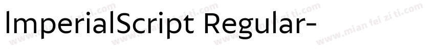 lmperialScript Regular字体转换